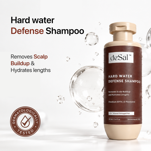 Hard Water Defense Shampoo - removes scalp buildup and hydrates lengths, dermatologically tested