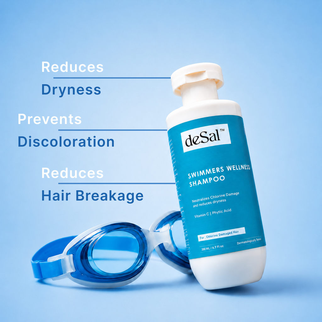 Removes chlorine smell, restores moisture