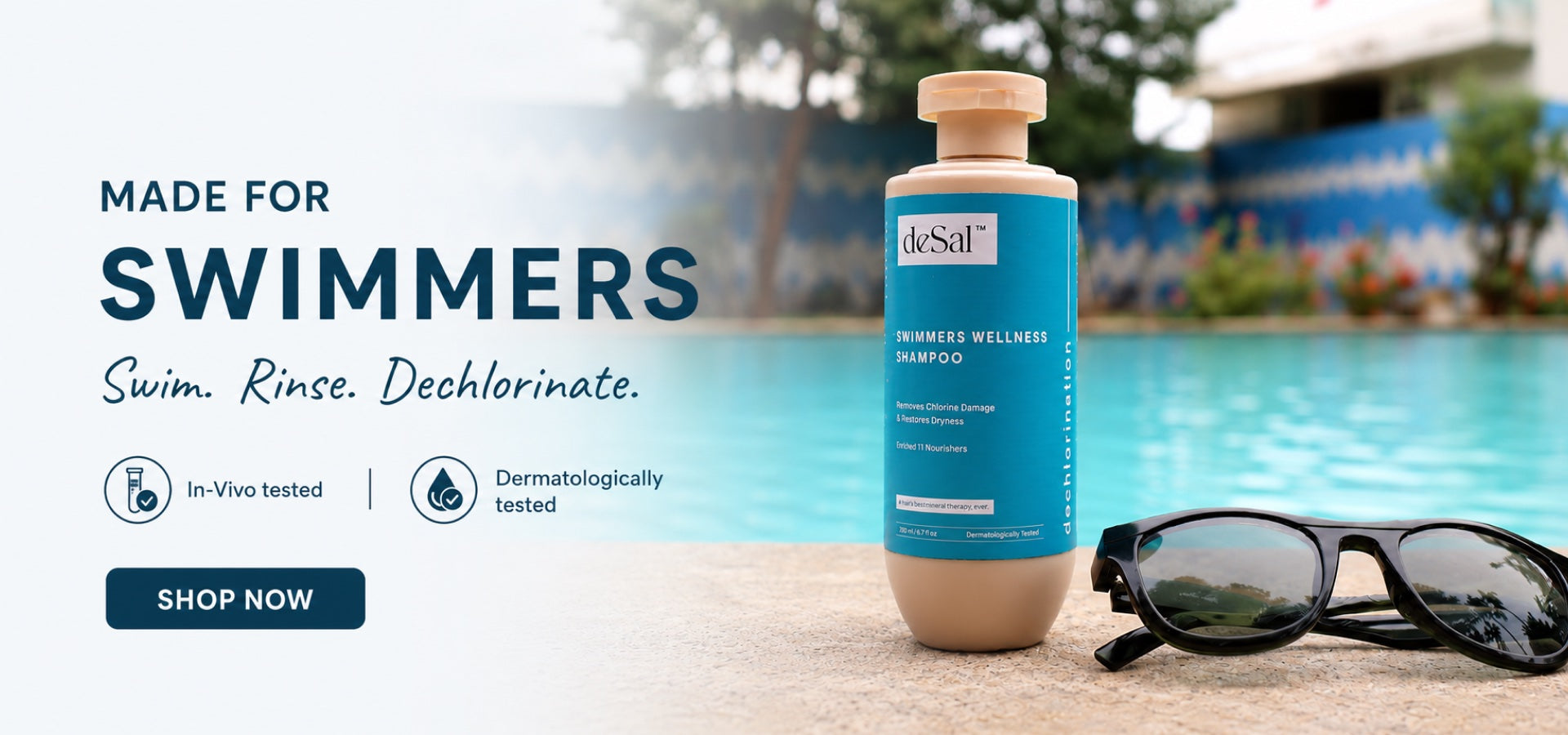 Made for swimmers — deSal Swimmers Wellness Shampoo