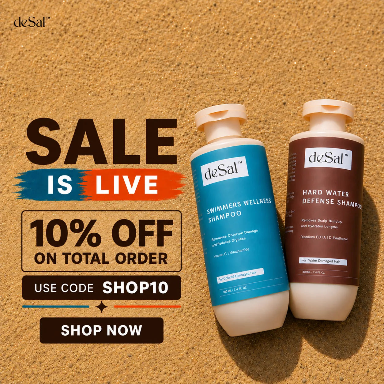 deSal sale is live — 10% off your total order with code SHOP10